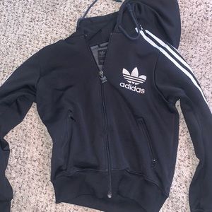 HOODED ADIDAS TRACK JACKET